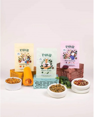 Booster aux betteraves - Croquettes pour chien hypoallergéniques PAWR nourriture nourrir un chien suisse vegan végétariennes