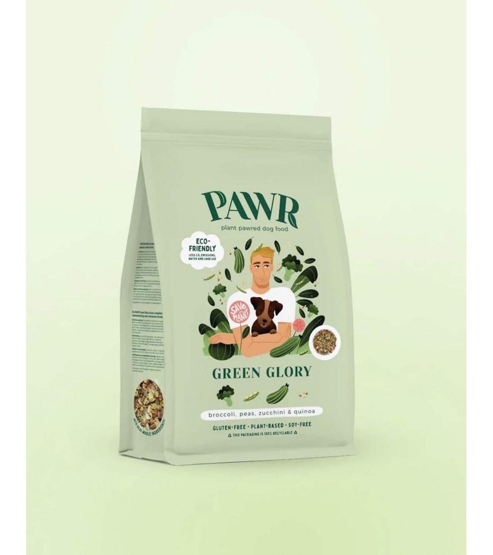 Green Glory - Hypoallergenic vegan dog food PAWR best vegetarian plant based allergy dog food