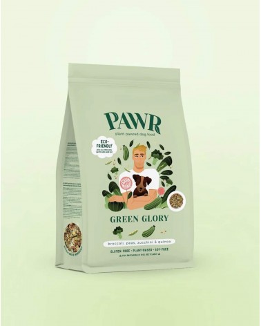 Green Glory - Hypoallergenic vegan dog food PAWR best vegetarian plant based allergy dog food