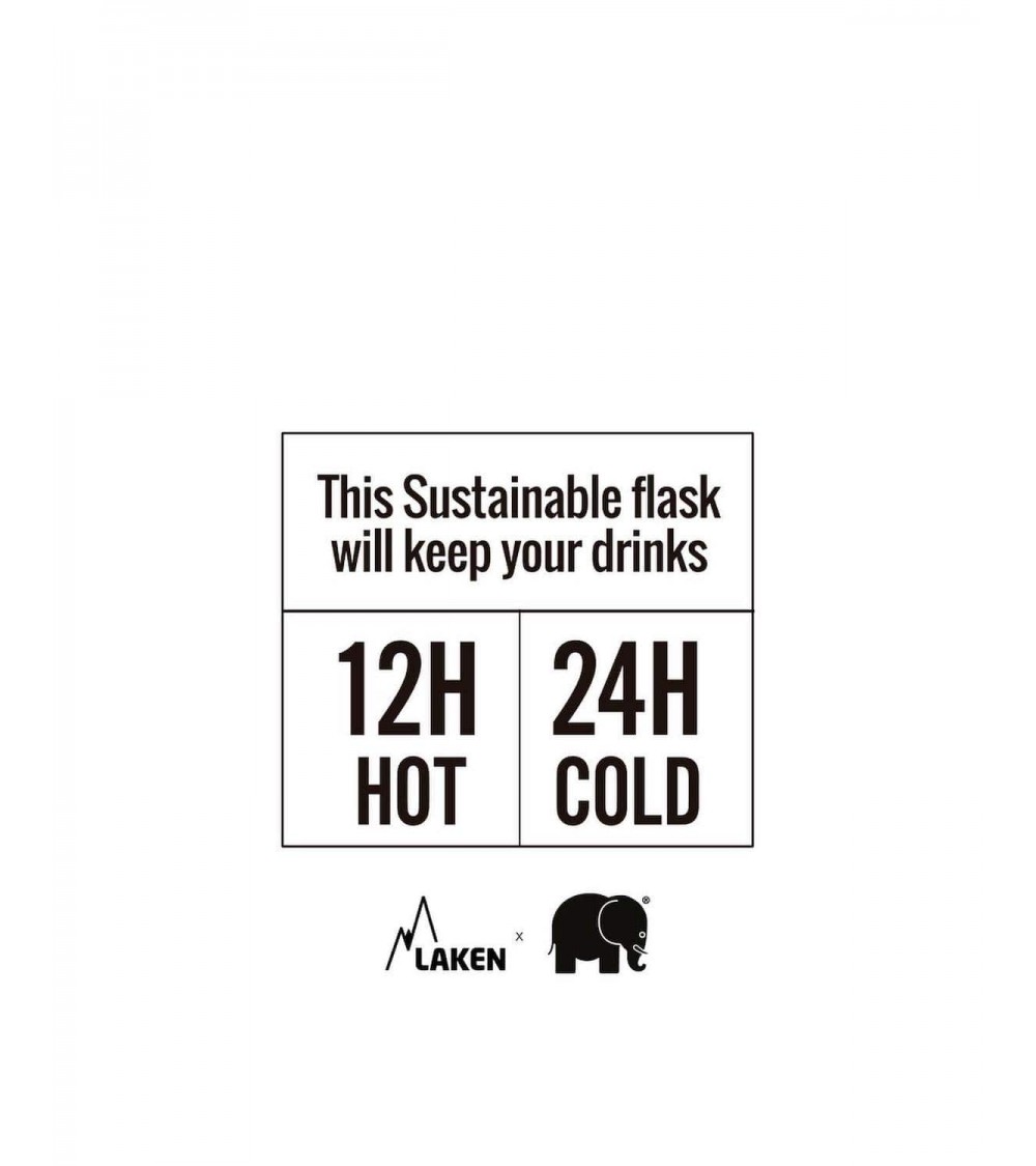 Laken x Trendsplant - Gourde, bouteille Isotherme 750ml Trendsplant gourde sport metal d eau aluminium thé design