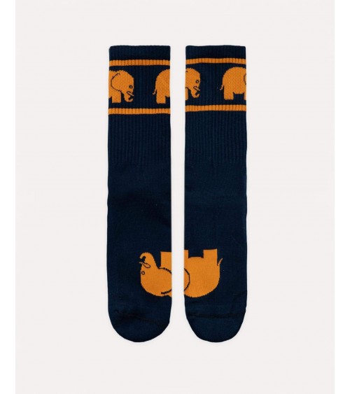 Bamboo sports socks - Navy blue Trendsplant funny crazy cute cool best pop socks for women men