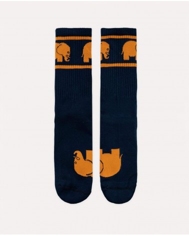 Bamboo sports socks - Navy blue Trendsplant funny crazy cute cool best pop socks for women men