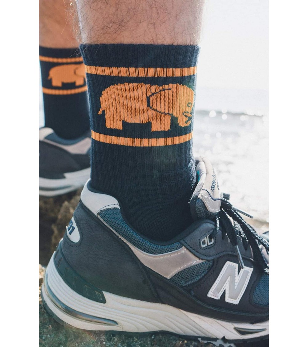 Bambus Sportsocken, Socken - Marine blau Trendsplant socke kuschelsocken für damen lustig herren farbige coole socken