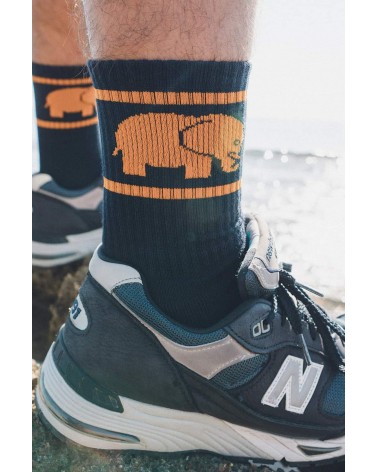 Bambus Sportsocken, Socken - Marine blau Trendsplant socke kuschelsocken für damen lustig herren farbige coole socken