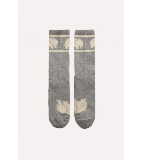 Chaussettes de sport en coton biologique - Gris Trendsplant jolies pour femme originales pour homme chausset rigolotes drole ...