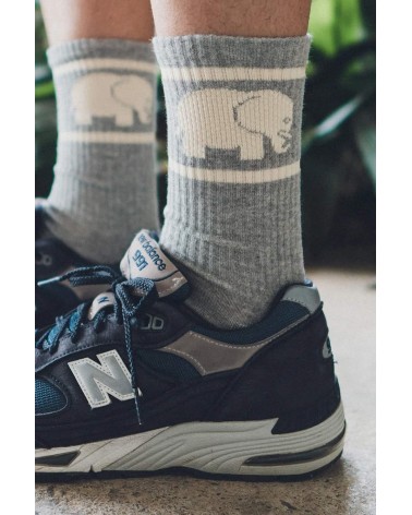 Organic cotton sports socks - Grey Trendsplant funny crazy cute cool best pop socks for women men