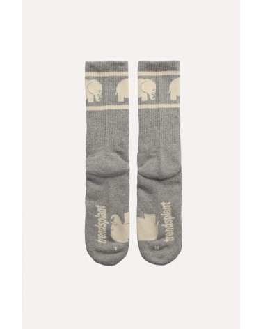 Chaussettes de sport en coton biologique - Gris Trendsplant jolies chausset pour homme femme fantaisie drole originales