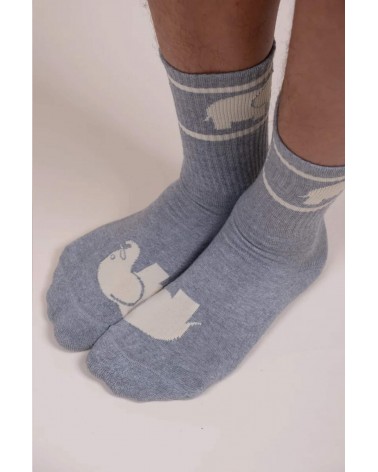 Sportsocken aus Bio-Baumwolle - Grau Trendsplant Socke lustige Damen Herren farbige coole socken mit motiv kaufen