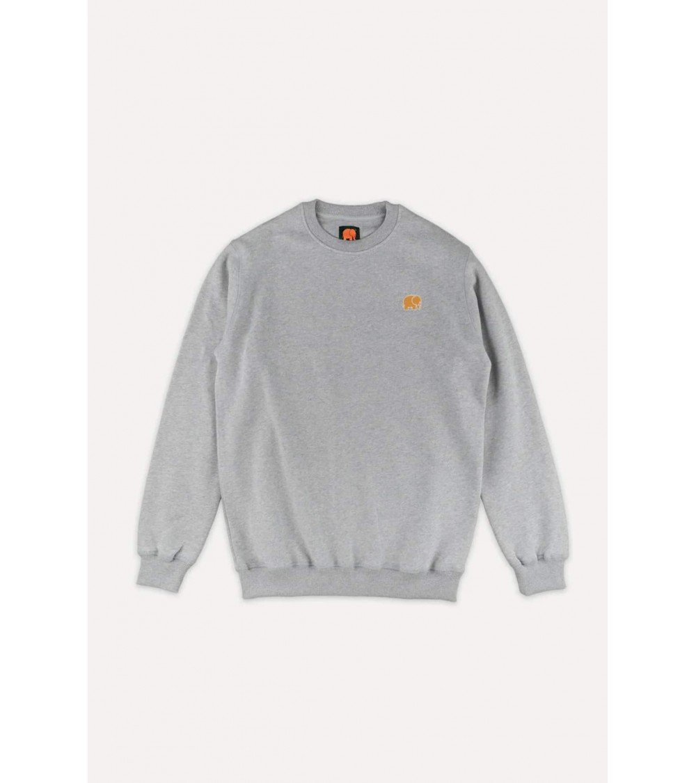 Organic Essential Sweater - Heather Grey Trendsplant men women organic switzerland