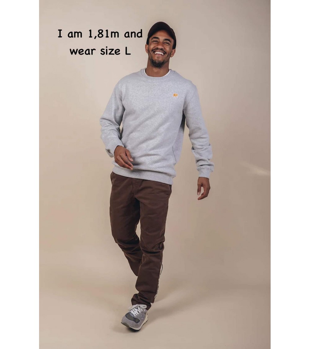 Bio Baumwolle Pullover Nachhaltig Herren Feinstrick-Pullover Mit V