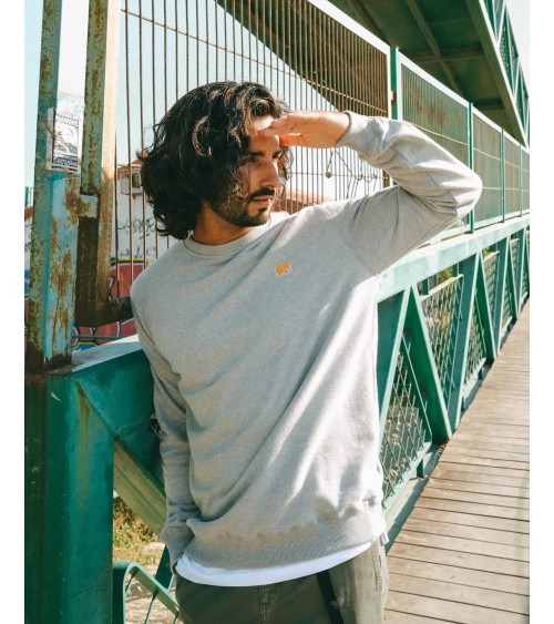 Sweatshirt Organic Essential - Grau Trendsplant sweatshirts damen herren bio baumwolle trendige pullover nachhaltige