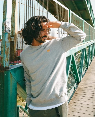 Sweatshirt Organic Essential - Gris chiné Trendsplant sweat pour femme homme coton bio Suisse