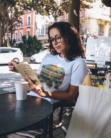 Women's Navajo Organic T-Shirt - White Trendsplant Tee shirts bio organic cotton ethical sustainable tshirt