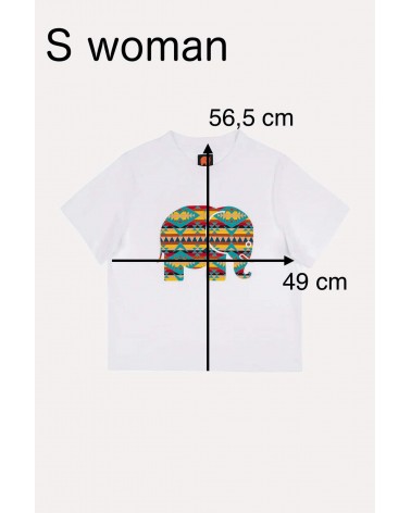 T-shirt Donna Navajo Organic - Bianco Trendsplant magliette uomo donna cool tshirt t shirt cotone biologico organico