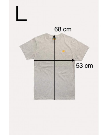 T-shirt Essential Organic - Grigio screziato Trendsplant magliette uomo donna cool tshirt t shirt cotone biologico organico