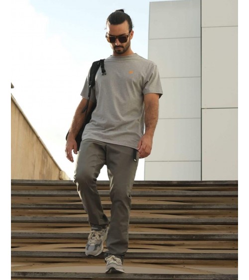 T-shirt Essential Organic - Grigio screziato Trendsplant magliette uomo donna cool tshirt t shirt cotone biologico organico