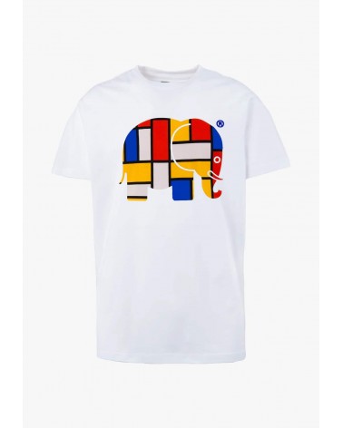 T-shirt Abstract Organic Classic - Blanc Trendsplant Tshirt tee t shirt cool marque en coton bio ethique