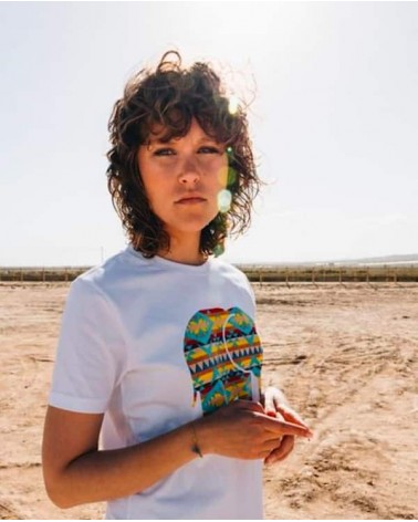 Women's Navajo Organic T-Shirt - White Trendsplant Tee shirts bio organic cotton ethical sustainable tshirt
