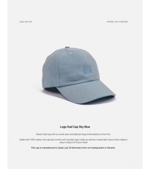 Cap - Logo Dad Cap - Himmel Blau Trendsplant coole für Männer Frauen kaufen Kitatori Schweiz