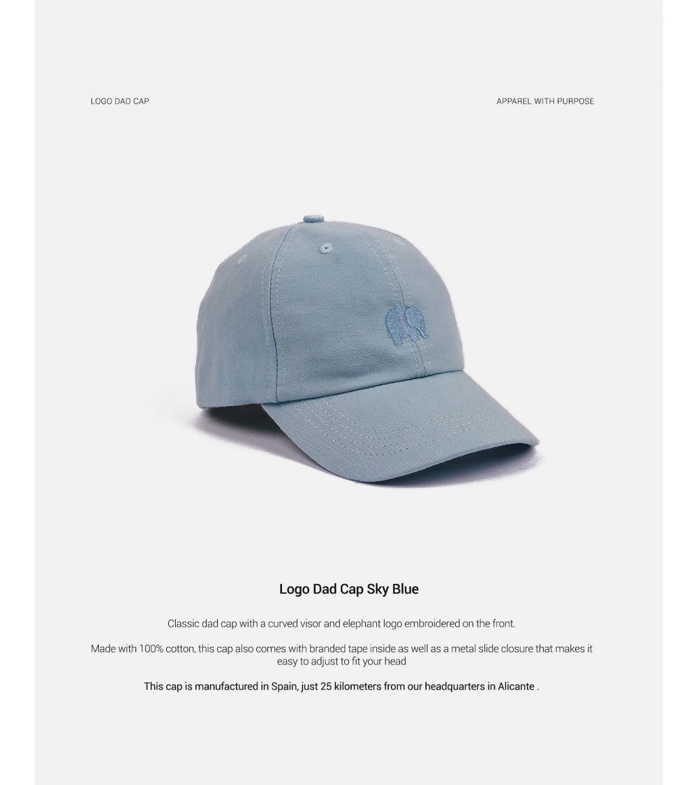 Cappellino - Logo Dad Cap - Blu Azzurro Trendsplant cool per uomo donna Kitatori Svizzera