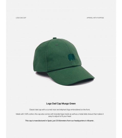 Cap - Logo Dad Cap - Musgo grün Trendsplant coole für Männer Frauen kaufen Kitatori Schweiz