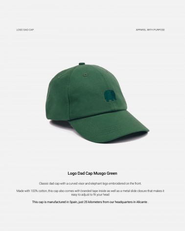 Logo Dad Cap - Musgo Green Trendsplant for men women cool Kitatori Switzerland