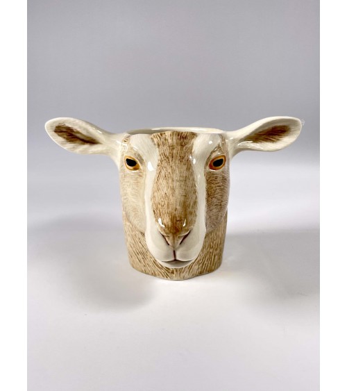 Toggenburg Goat - Animal Pencil pot & Flower pot Quail Ceramics pretty pen pot holder cutlery toothbrush makeup brush