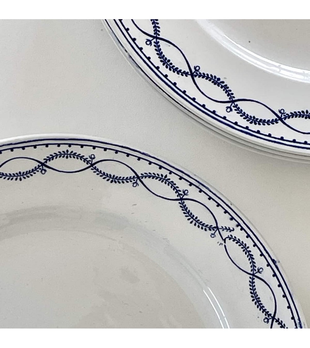 Assiette plate vintage - Boch Frères kitatori meuble vintage shop online boutique suisse