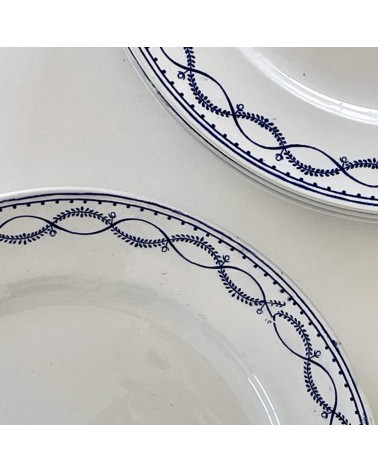 Assiette plate vintage - Boch Frères kitatori meuble vintage shop online boutique suisse