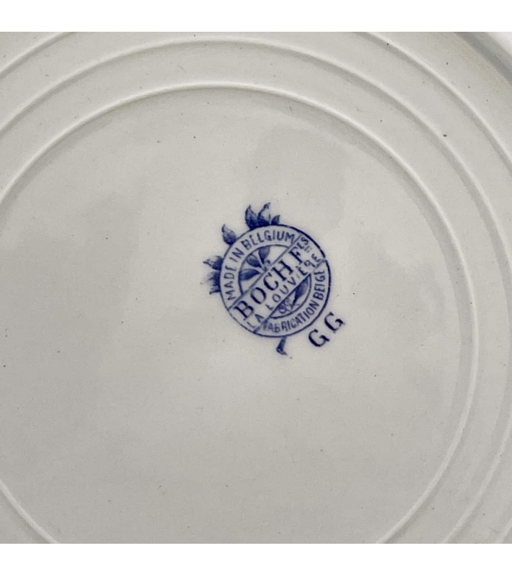 Assiette plate vintage - Boch Frères kitatori meuble vintage shop online boutique suisse