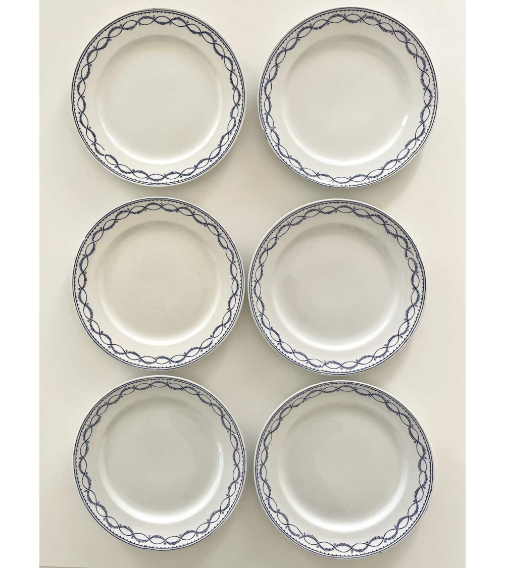 Assiette plate vintage - Boch Frères kitatori meuble vintage shop online boutique suisse