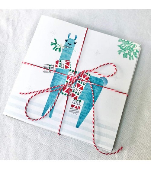 Lama an Weihnachten - Grusskarte Ellie Good illustration glückwunschkarte zur hochzeit geburt zum geburtstag kaufen