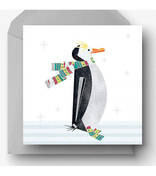 Pinguino invernale - Biglietto di auguri Ellie Good illustration spiritoso auguri buon compleanno matrimonio di nascita bimbo...