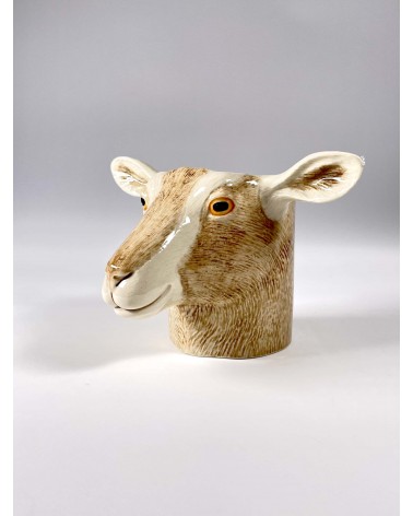 Toggenburg Goat - Animal Pencil pot & Flower pot Quail Ceramics pretty pen pot holder cutlery toothbrush makeup brush
