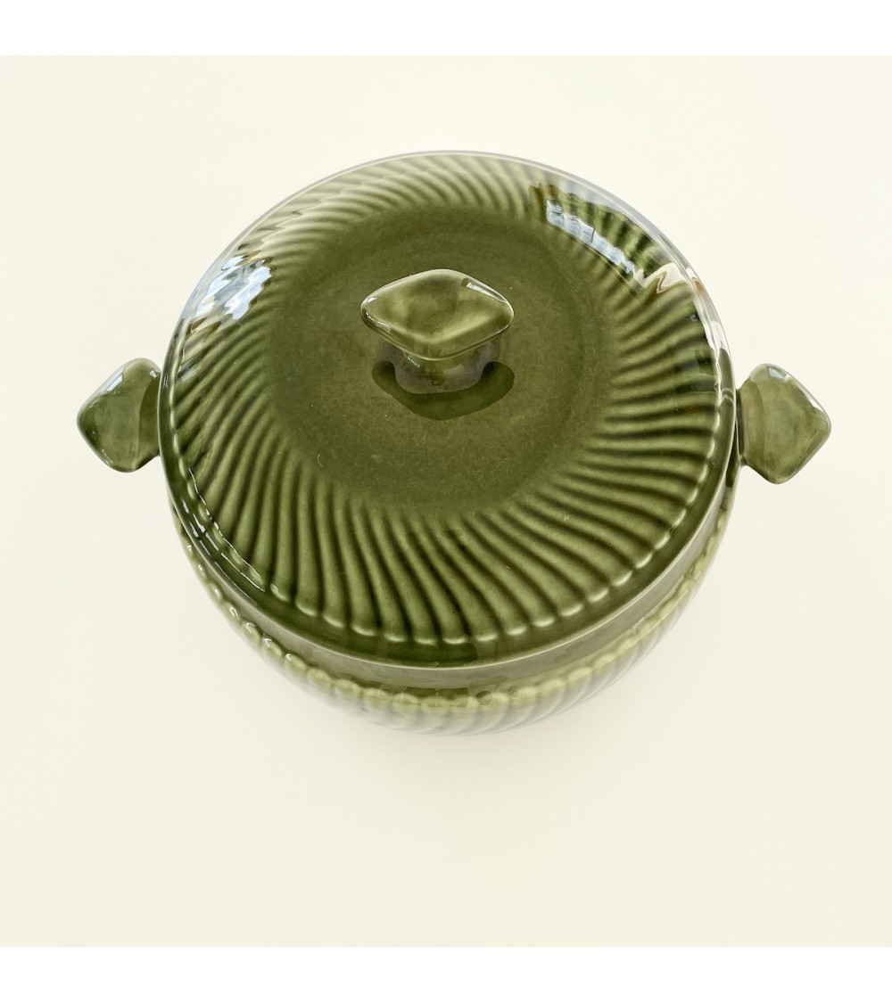Piatto con coperchio vintage - Boch Frères kitatori mobili Oggetto di design vintage svizzera