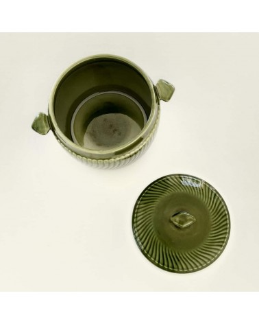 Piatto con coperchio vintage - Boch Frères kitatori mobili Oggetto di design vintage svizzera