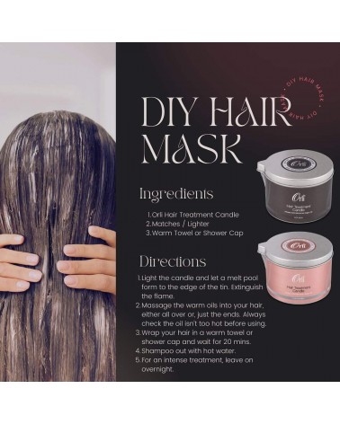 Hair Treatment Candle - Women Orli Massage Candles handmade candle store