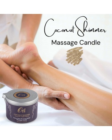 Gold Shimmer - Trio de Bougies huile de massage thérapeutique professionnelle bougies massantes suisse