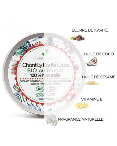 Chantilly Karité Coco au Monoï - Balsamo universale Dekodacc cosmetici naturali cosmeci svizzeri