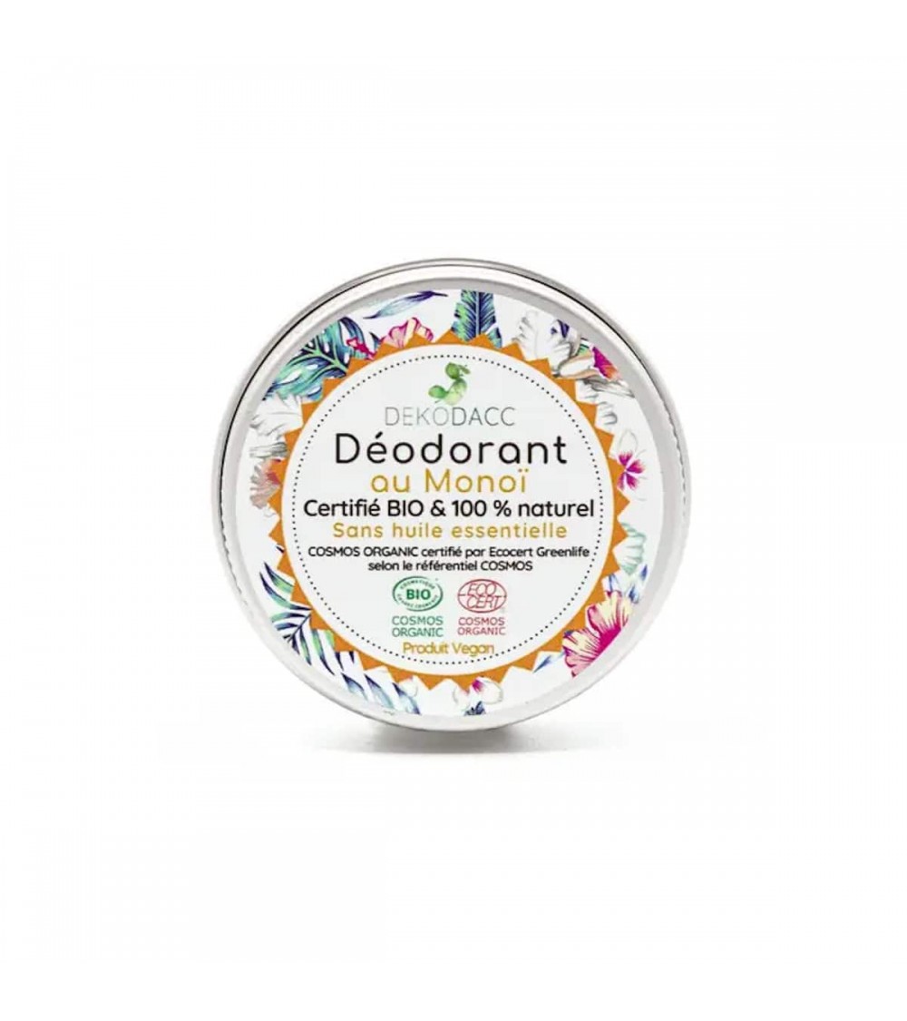 Monoï - All natural deodorant Dekodacc vegan cruelty free cosmetic compagnies