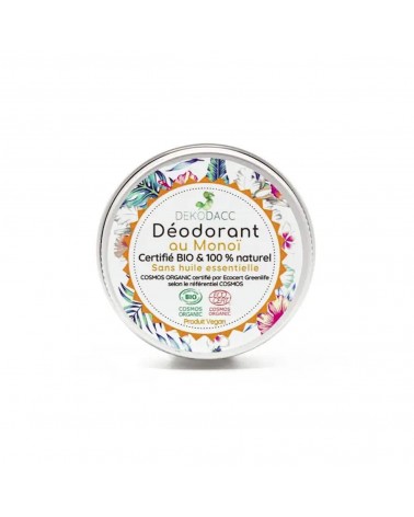Déodorant naturel au Monoï - déo bio en crème Dekodacc cosmetique naturel de qualité vegan