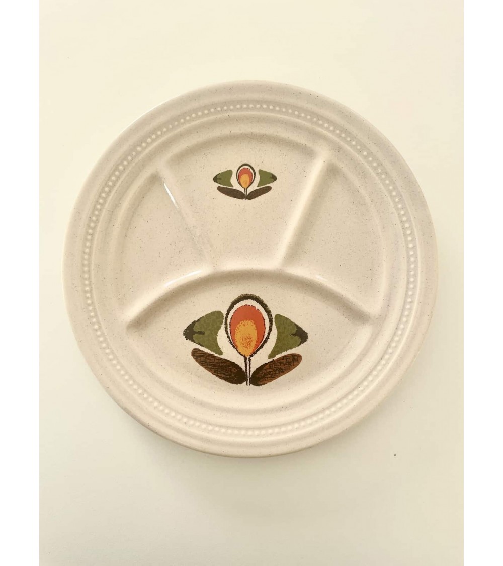 Assiette à fondue vintage - Louisiane - Faïence de St Amand kitatori meuble vintage shop online boutique suisse