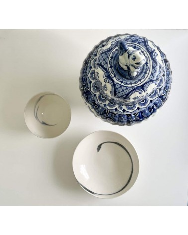 Grande vaso in ceramica di Delft - Royal Sphinx Maastricht kitatori mobili Oggetto di design vintage svizzera