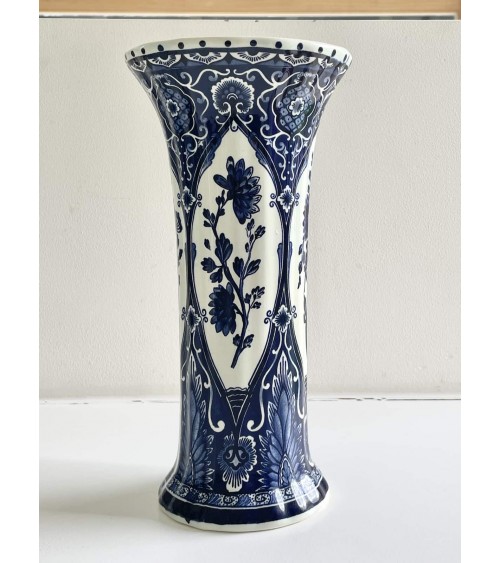 Vaso Blauw Delft's - Boch Belgium per Royal Sphinx kitatori mobili Oggetto di design vintage svizzera