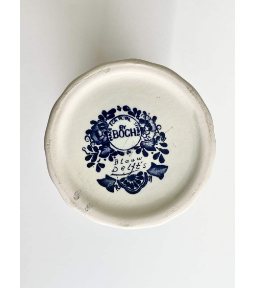 Vaso Blauw Delft's - Boch Belgium per Royal Sphinx kitatori mobili Oggetto di design vintage svizzera