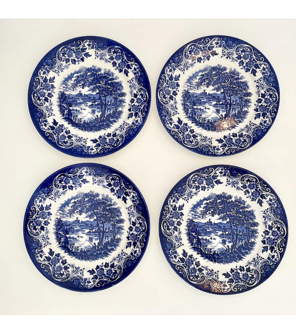 Assiette plate - The English Scene - Ironstone Broadhurst kitatori meuble vintage shop online boutique suisse