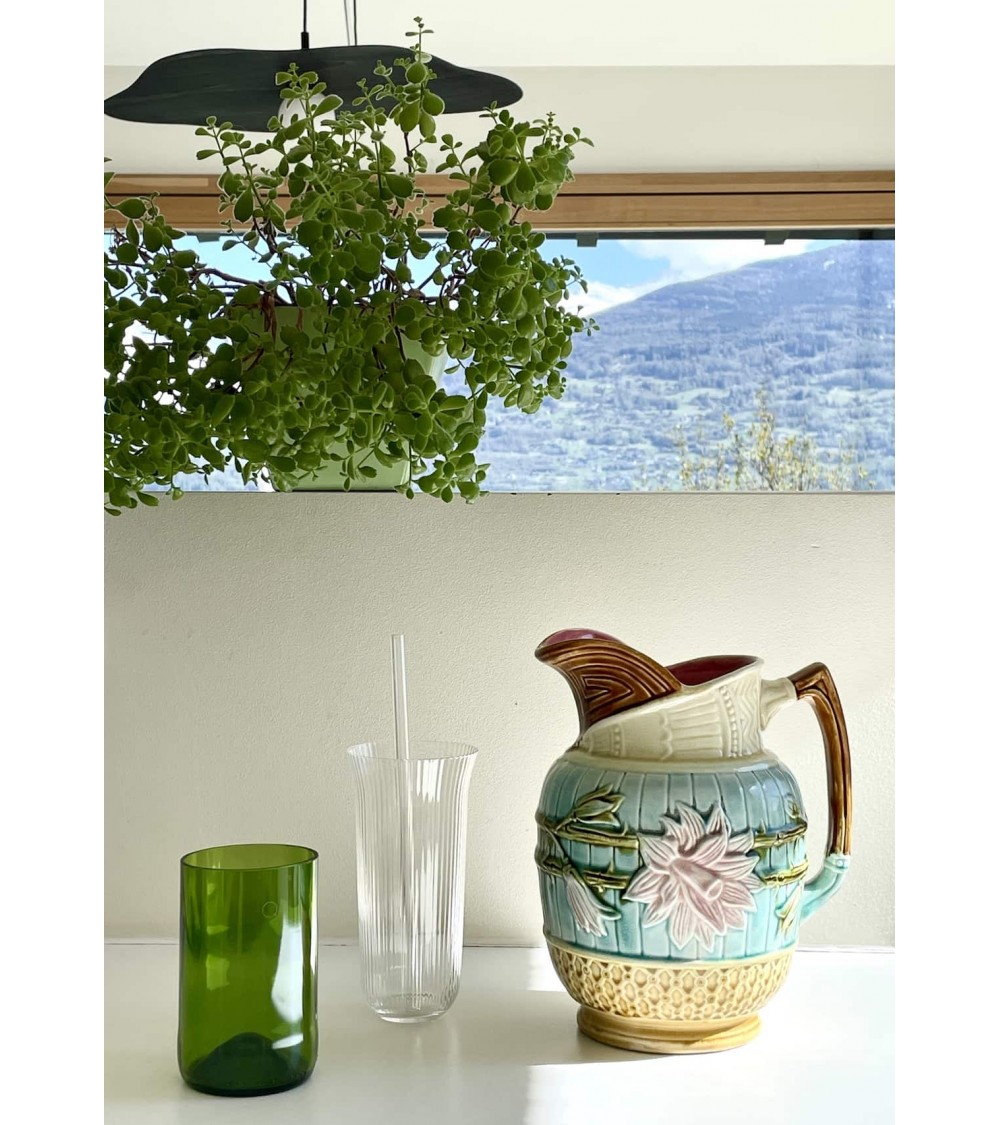 Großer alter Krug aus Nimy Barbotine kitatori vintage shop design klassiker bern basel zürich