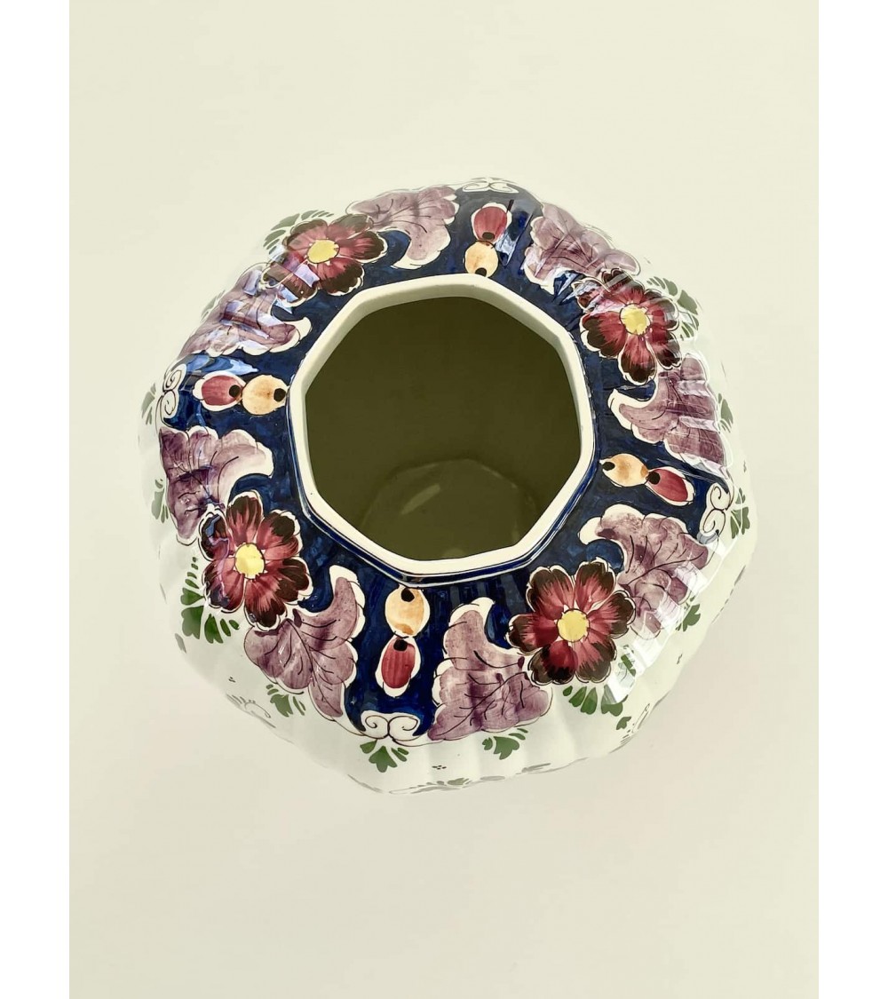 Large polychrome Delft vase - Vintage kitatori switzerland vintage furniture design classics