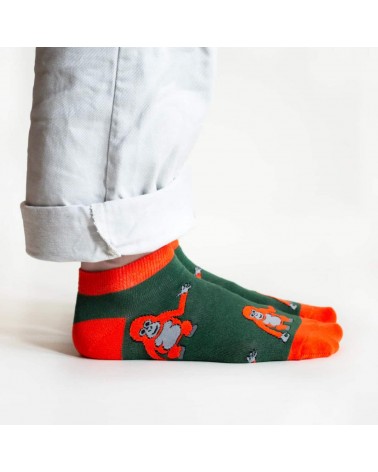 Rettet die Orang-Utan - Bambus Sneaker socken Bare Kind socke kuschelsocken für damen lustig herren farbige coole socken