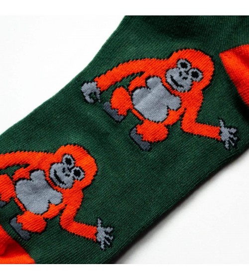 Save the Orangutan - Bamboo ankle socks Bare Kind funny crazy cute cool best pop socks for women men